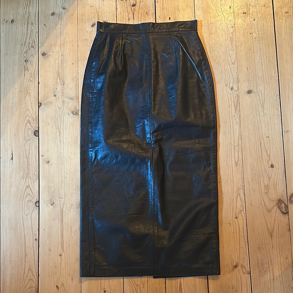 Black Leather Skirt